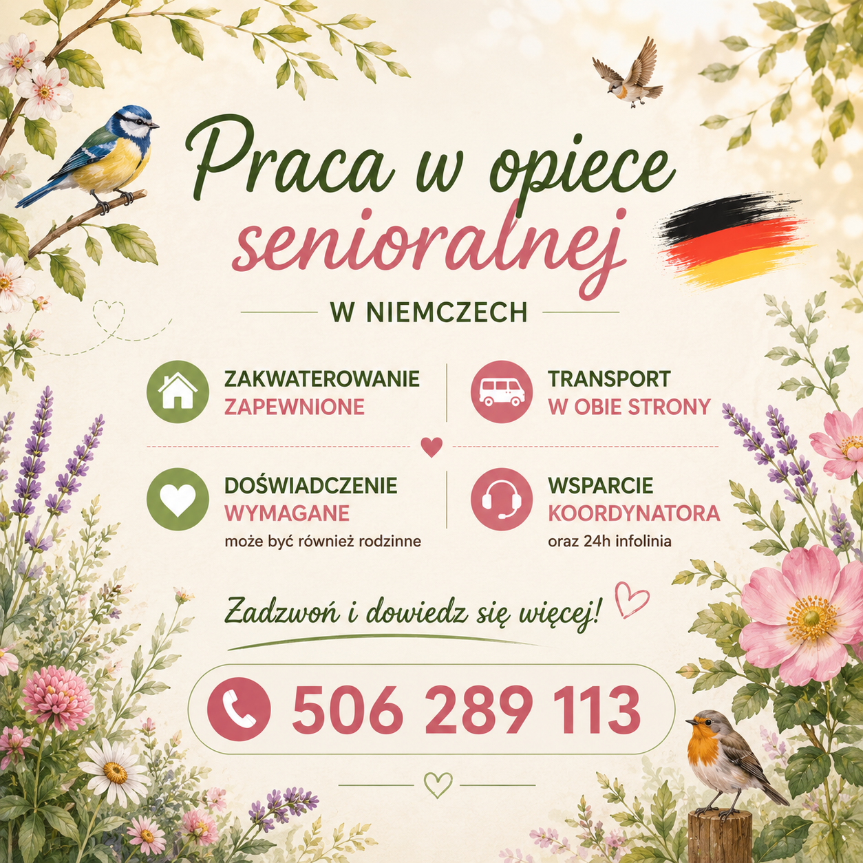 Praca w Niemczech dla osób z doświadczeniem w opiece Sieraków - zdjęcie 1