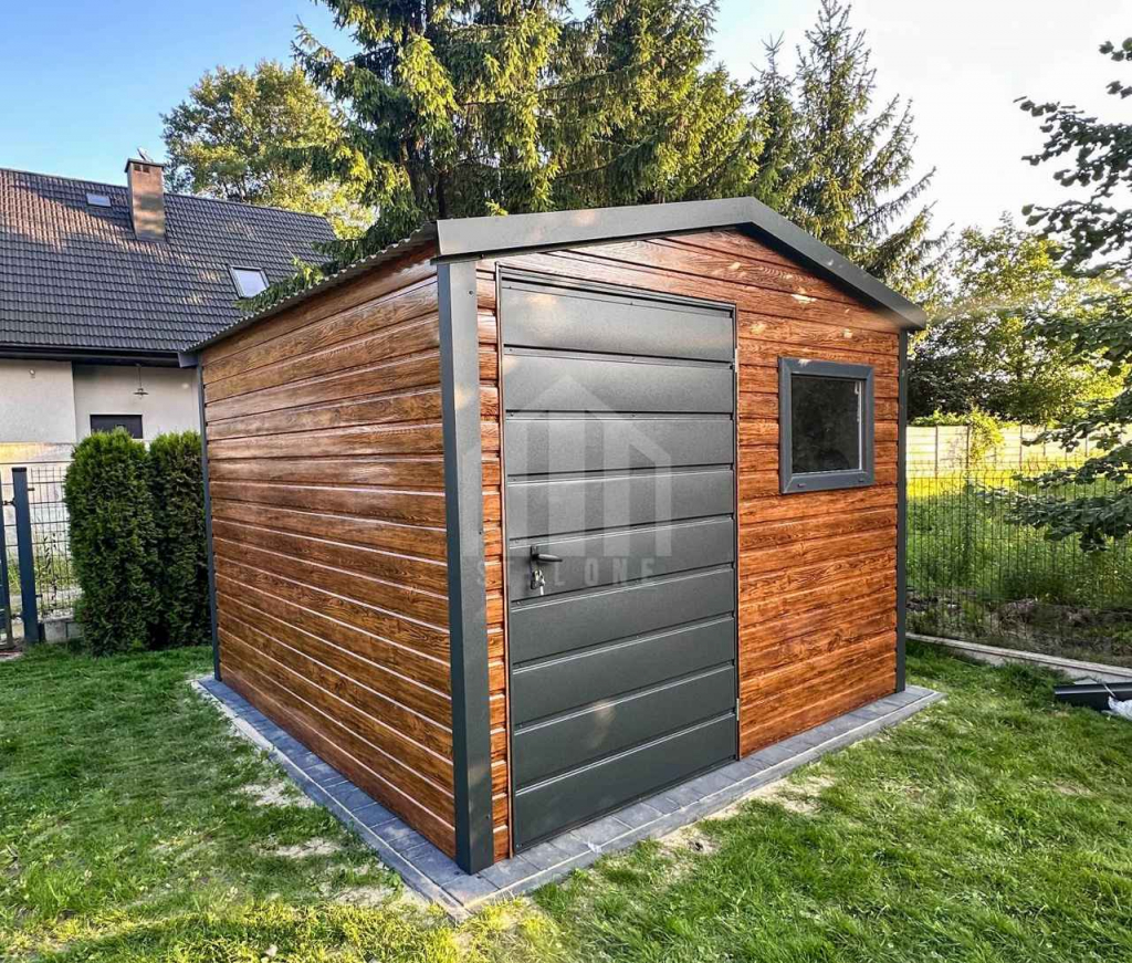 Schowek - domek 2,5x2,5m - drzwi - okno - jasny orzech SO148 Radom - zdjęcie 5