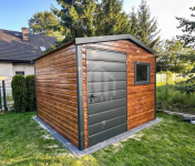 Schowek - domek 2,5x2,5m - drzwi - okno - jasny orzech SO148 Radom - zdjęcie 5