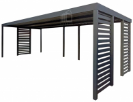 Carport PREMIUM - Wiata samochodowa 7x3 dodatkowa zabudowa ID1158