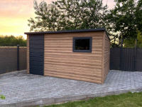 Domek Schowek Ogrodowy PREMIUM 4x2 drewnopodobny spad na tył Katowice - zdjęcie 2