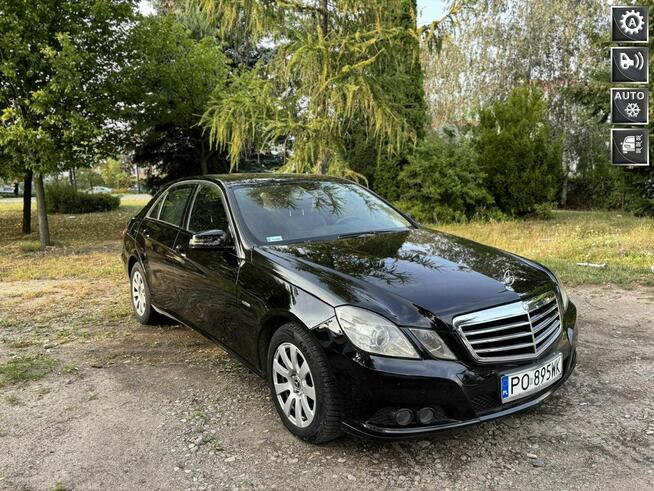 Mercedes E220   CZARNY  SEDAN Poznań - zdjęcie 1