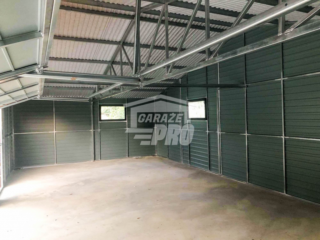 Garaż blaszany 10x5  drewnopodobny Dach dwuspadowy GP144 Mazowsze - zdjęcie 2