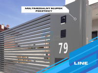 Słupki ogrodzeniowe pocztowe z domofonem