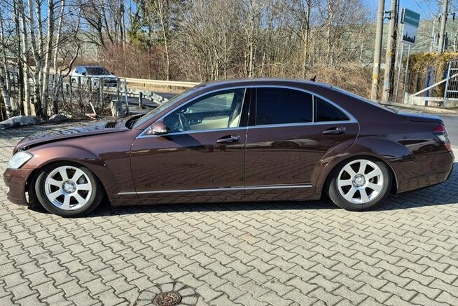 Mercedes S 350 3.5 272KM Biała skóra brązowy metalik Świętoszówka - zdjęcie 3