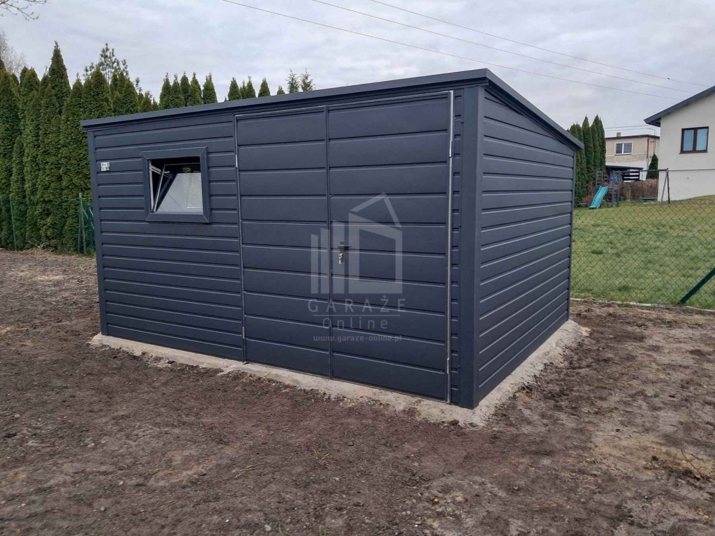 Schowek - domek ogrodowy 4x2m brama dwuskrzydłowa 2x okno dach ID1020 Malbork - zdjęcie 3