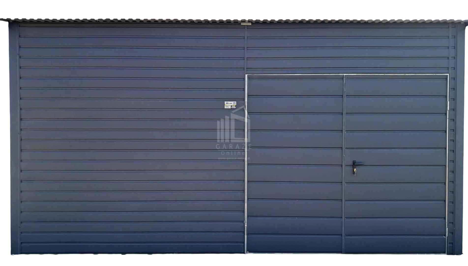 Garaż  Blaszany - Magazyn 4,5x4,5m  Brama dwuskrzydłowa dach  ID985 Nowy Dwór Mazowiecki - zdjęcie 1