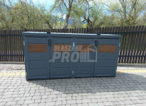 Zabudowa koszy na śmieci wiata śmietnikowa 275x80x120 cm 4x240L GP337 Bełchatów - zdjęcie 6