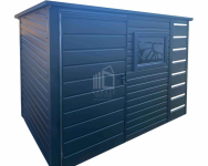 Schowek - Domek Ogrodowy 2x1,5m + wiata 0,5m  Drzwi okno  dach  ID961