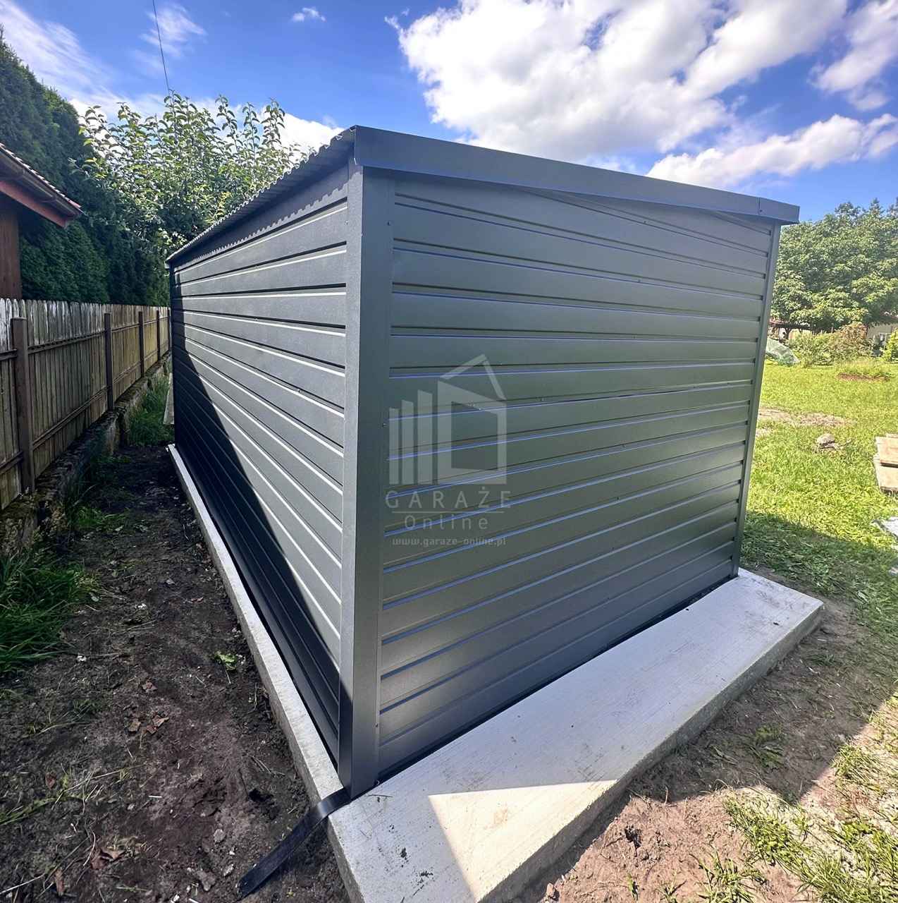 Schowek - domek ogrodowy 4,5x2m brama dwuskrzydłowa okno dach ID1075 Bydgoszcz - zdjęcie 7