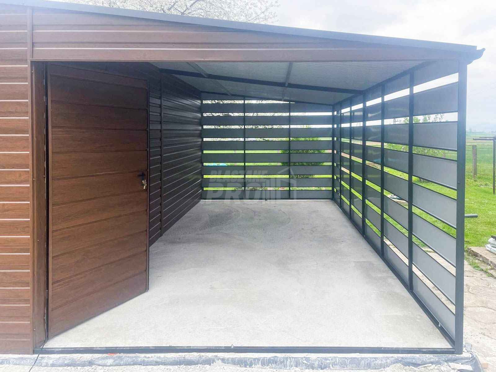 Garaż Blaszany 10x6m + wiata 4x6m 2x - 2x Okno - Drzwi - Rynny GP363 Bydgoszcz - zdjęcie 10