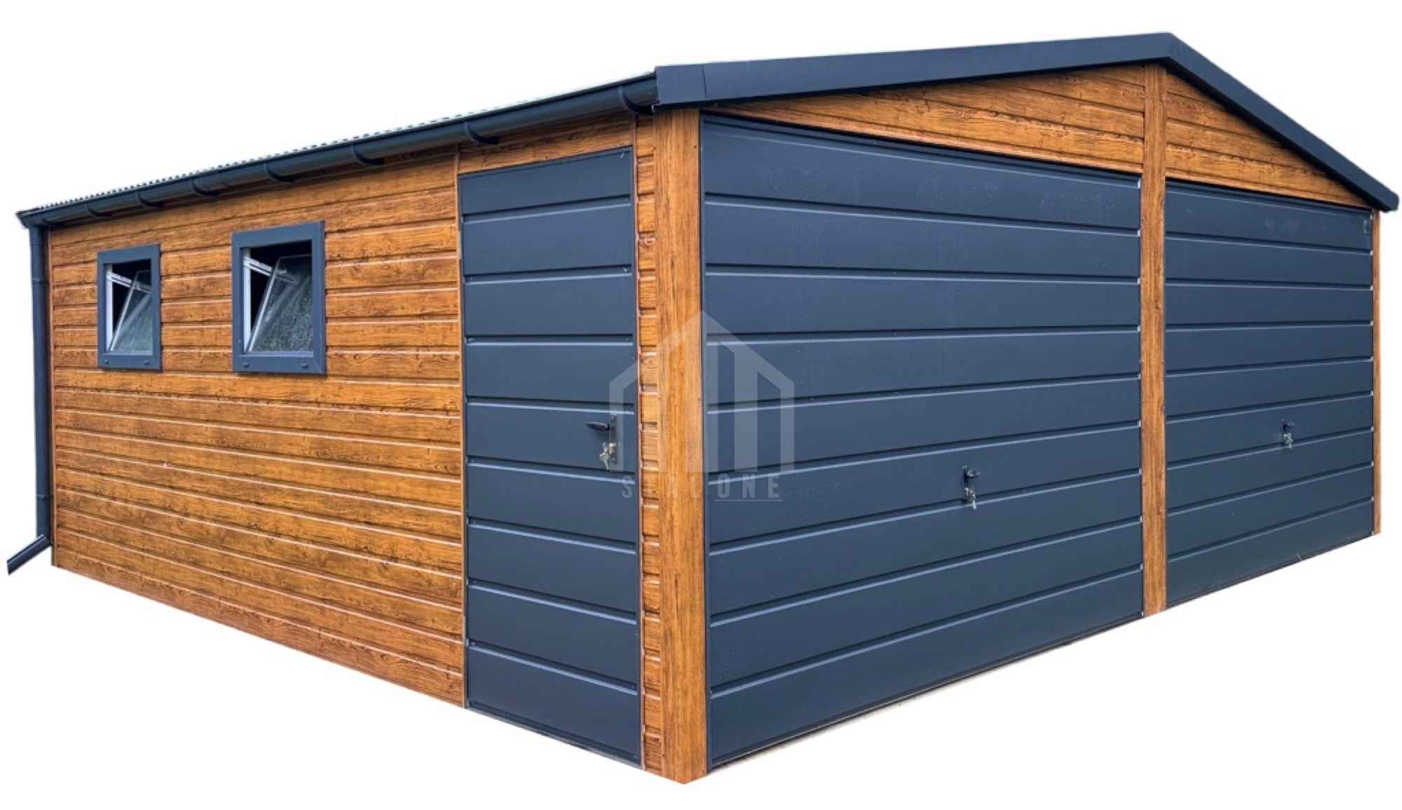 Garaż blaszany 6x5m - 2x brama - 2x okno - drzwi - rynny SO126 Piła - zdjęcie 1