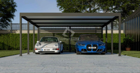 CarPort PREMIUM - wiata samochodowa 6x5,5 - antracyt  CP107 Białogard - zdjęcie 3