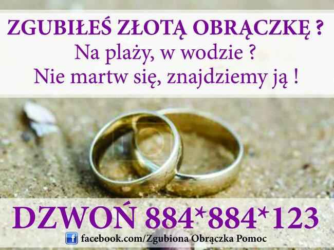 Usługi wykrywaczem metalu zgubiona obrączka Leszno - zdjęcie 1