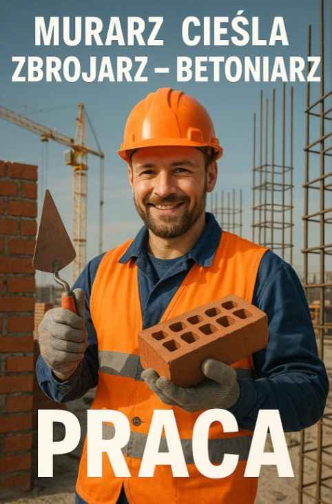 Murarz / Cieśla / Zbrojarz – Betoniarz - Stany surowe -  Niemcy Jeżyce - zdjęcie 1