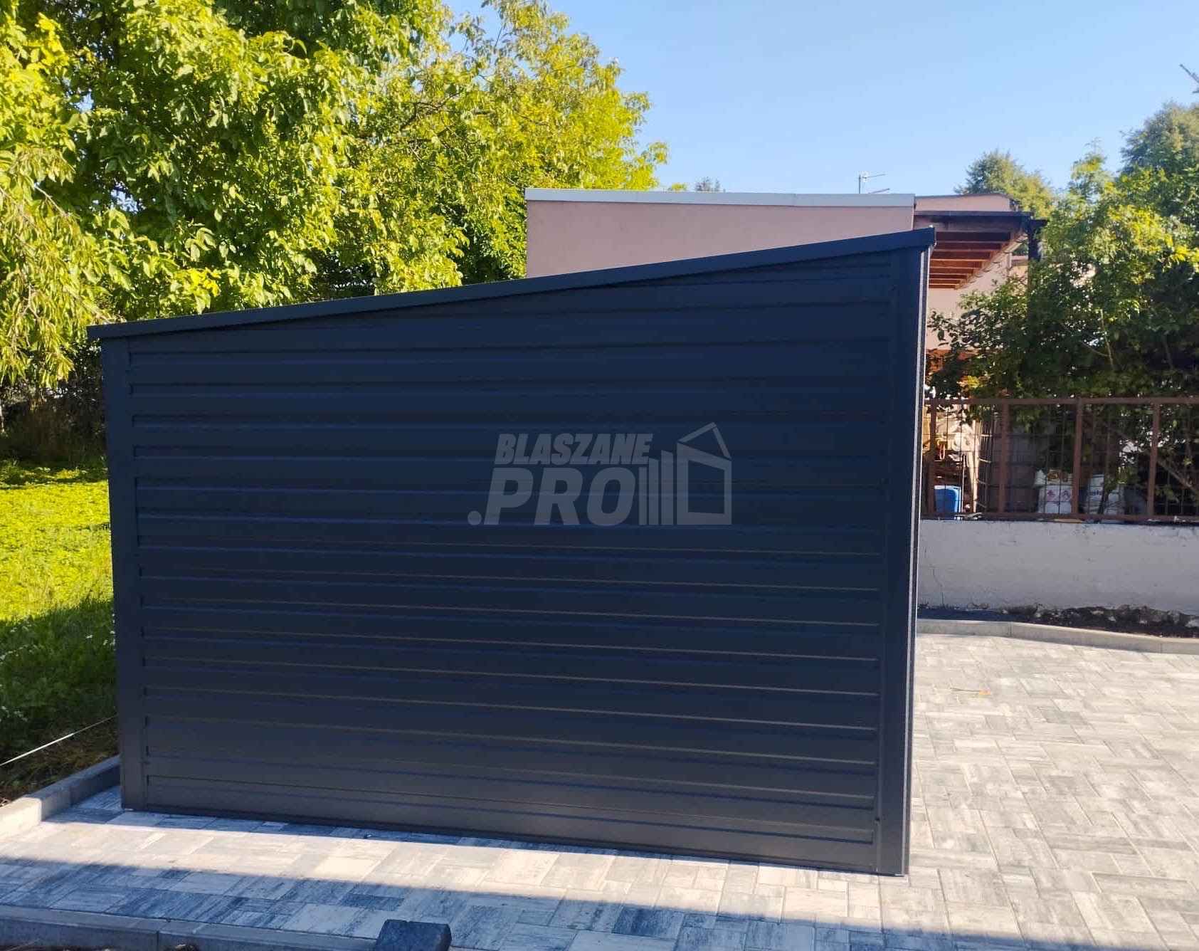 Domek ogrodowy - schowek 6x3 Brama  antracyt Dach spad w tył  GP204 Kielce - zdjęcie 5