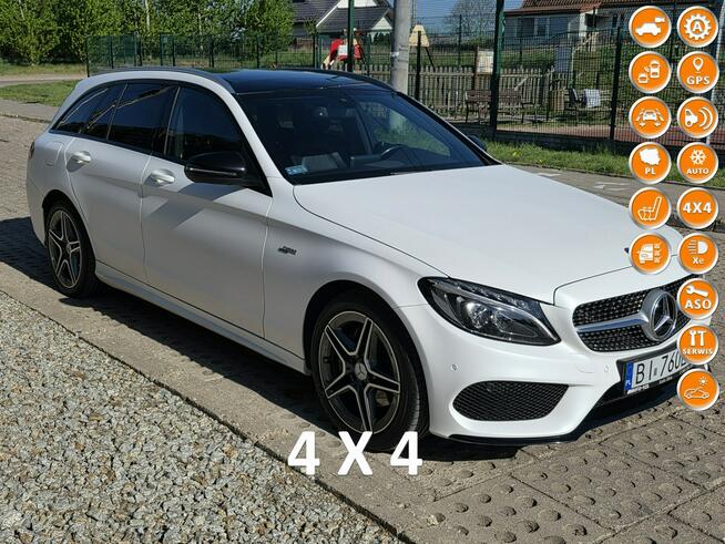 AMG Mercedes C W205 220d 4Matic panorama, ledy, 75,000 Cena Brutto Białystok - zdjęcie 1