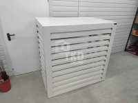 Osłona klimatyzatora – pompy ciepła 120x40x140 cm biały TKD448 Otwock Mały - zdjęcie 4