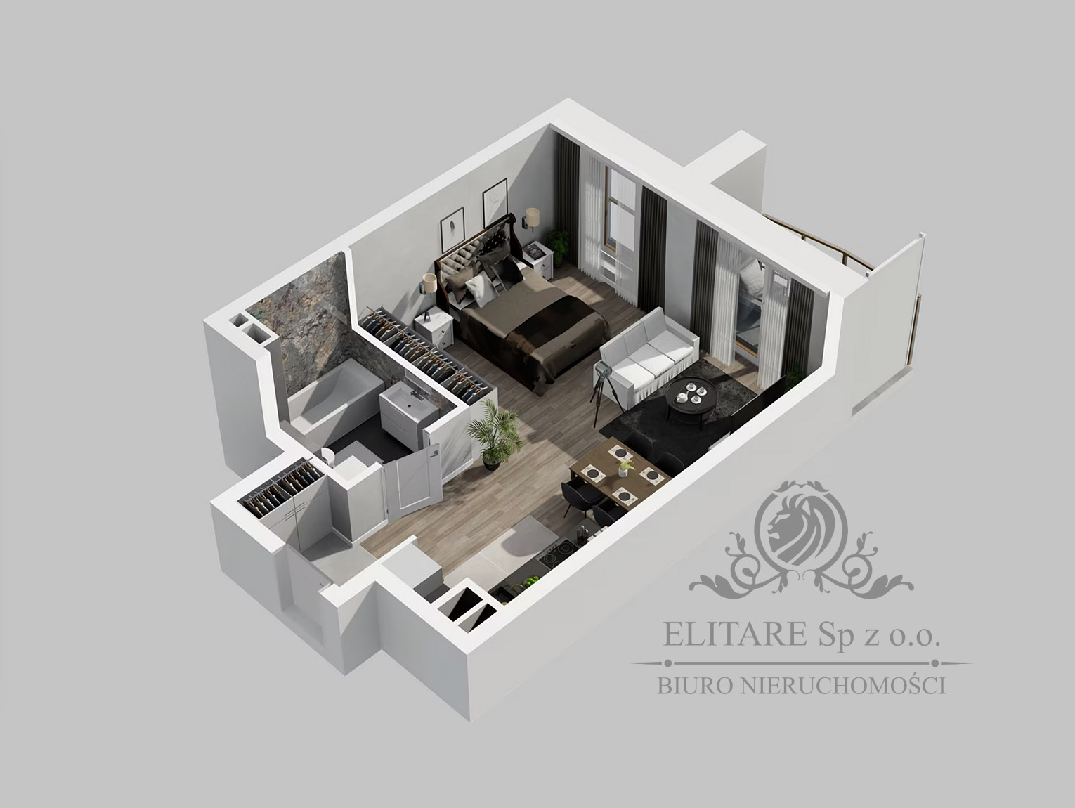 Piękne mieszkanie z molwiością wydzielenia sypialni, Reymonta Wrocław - zdjęcie 4