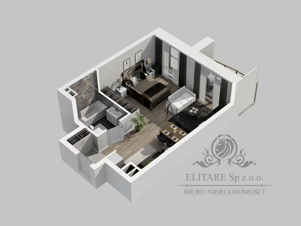 Piękne mieszkanie z molwiością wydzielenia sypialni, Reymonta Wrocław - zdjęcie 4