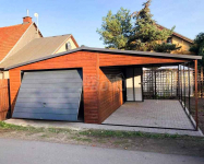 Garaż blaszany 4x6 + wiata 3m Brama uchylna - Blachodachówka GP88 Żnin - zdjęcie 10