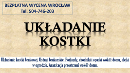 Brukarstwo, Wrocław, cennik, t. 504-746-203. Ułożenie kostki brukowej. Psie Pole - zdjęcie 3