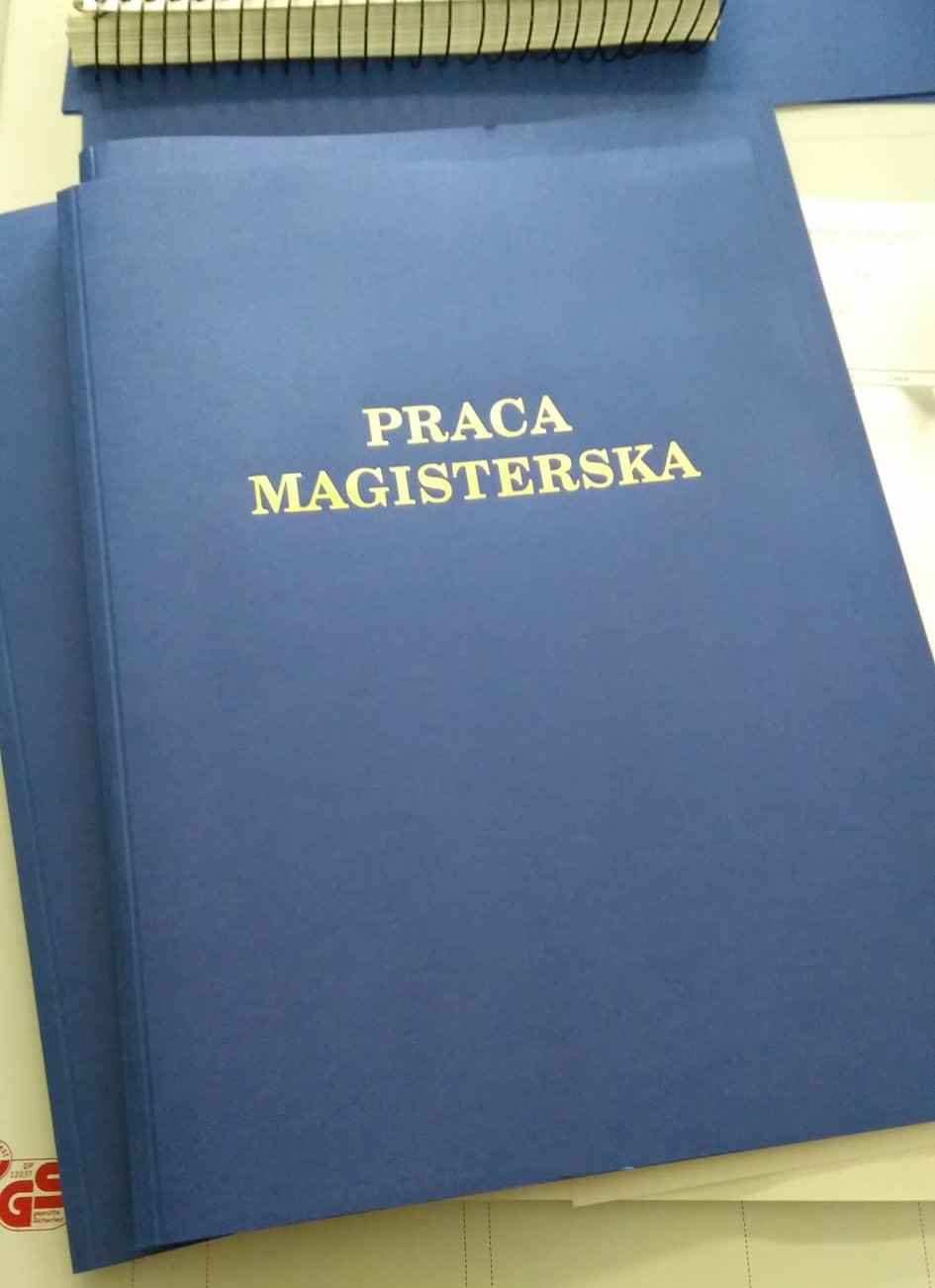 Praca Magisterska - wydruk, oprawa Płock - zdjęcie 1