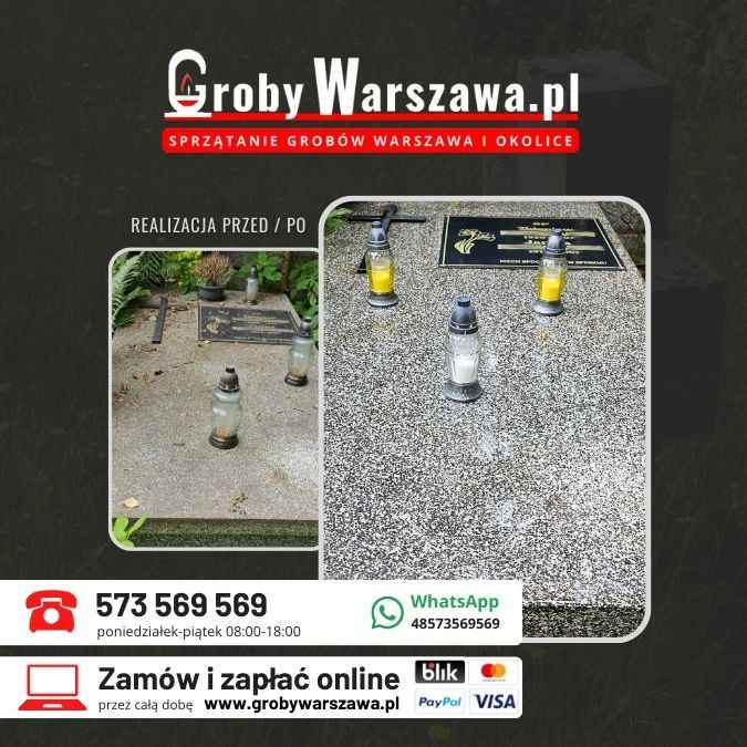 Sprzątanie grobów Warszawa i okolice, opieka nad grobami Mokotów - zdjęcie 1