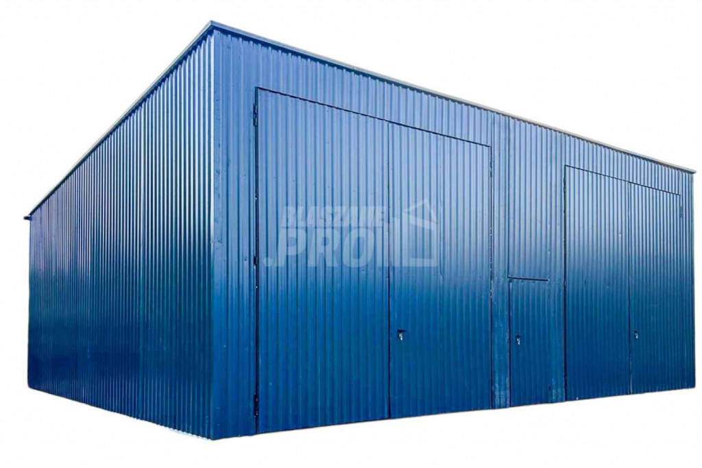 Hala - Garaż Blaszany 12x6m - 2x Bramy dwuskrzydłowe - Drzwi GP417 Rybnik - zdjęcie 1