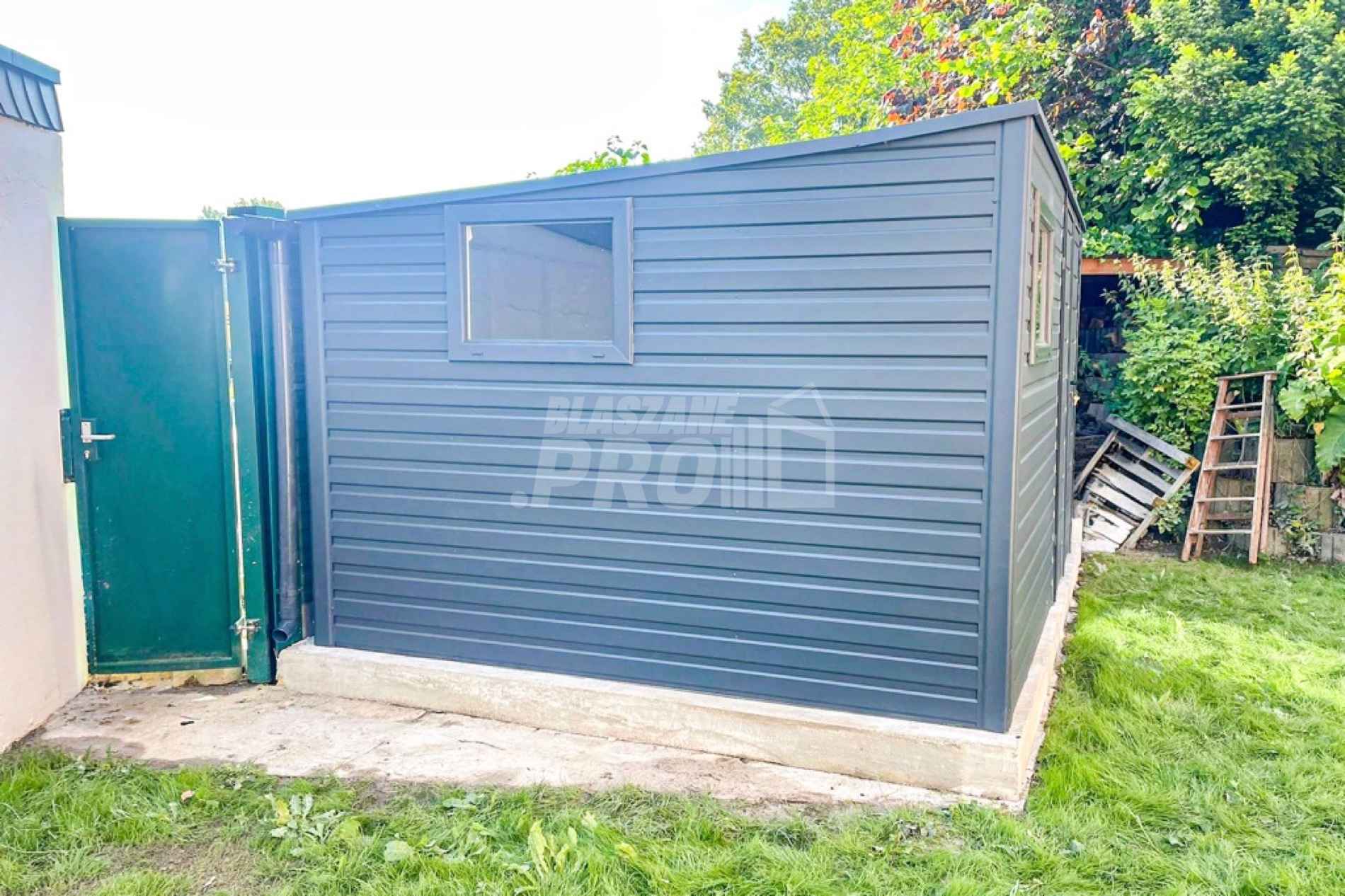 Schowek - Domek Ogrodowy 4,5x4m Brama Dwuskrzydłowa - 2x Okno GP384 Pabianice - zdjęcie 2