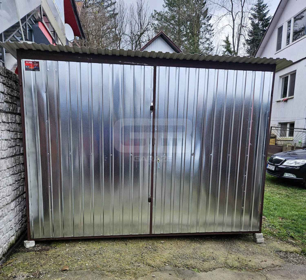 Garaż blaszany 3x5m - spad w tył - ocynk wolnostojący GB127 Piła - zdjęcie 2