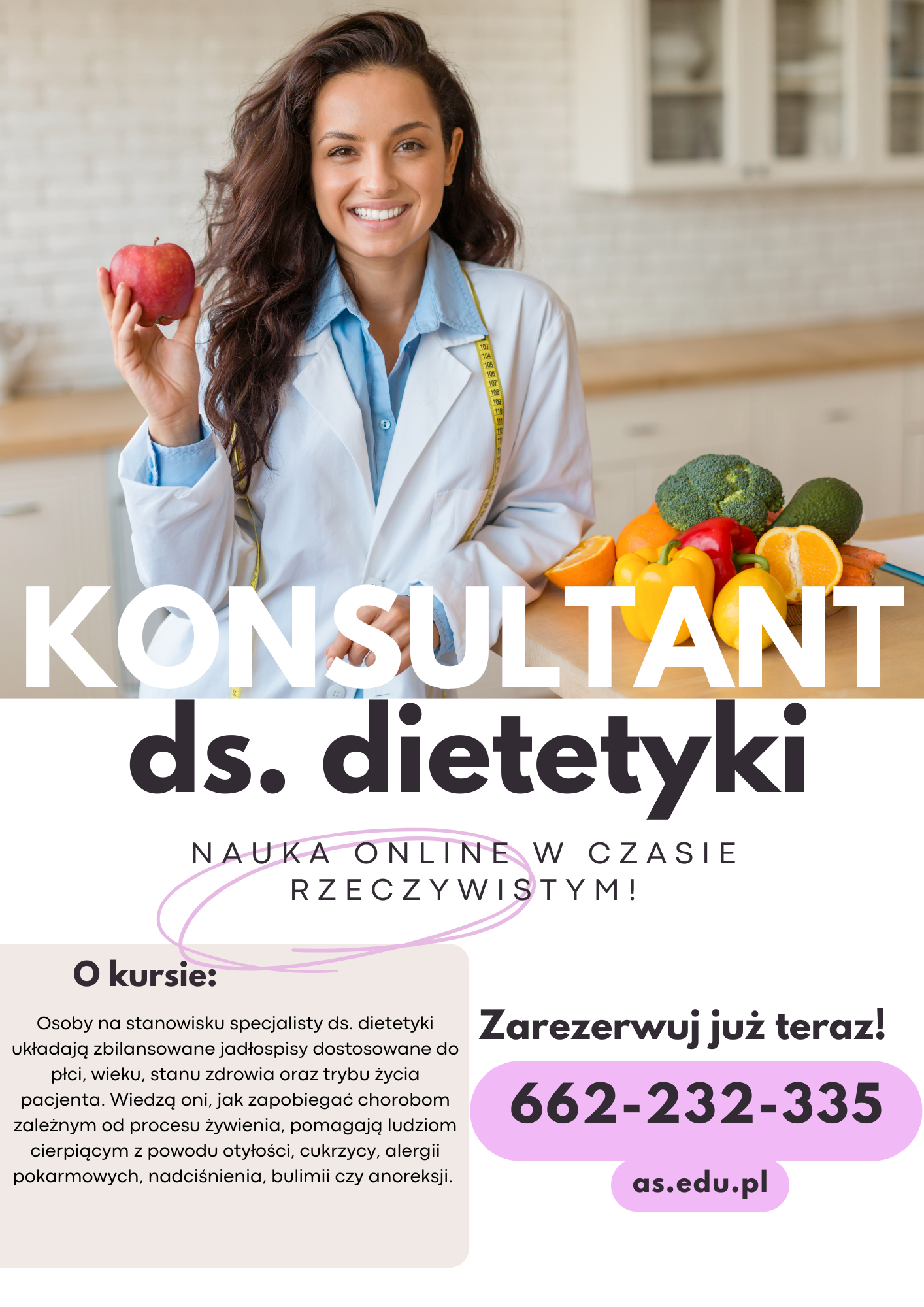 Kurs Konsultant ds. dietetyki-OSTATNIA SZANSA NA ZAPIS! Suwałki - zdjęcie 1