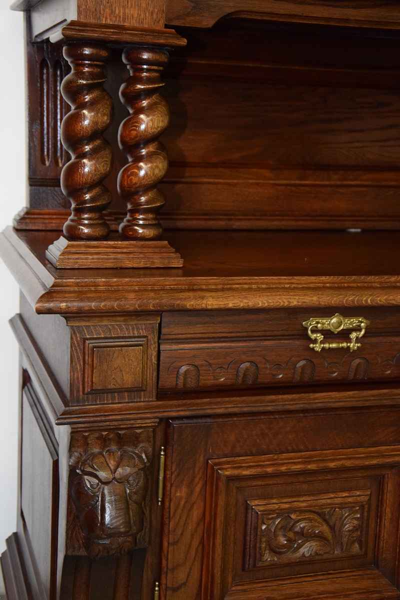 kredens dębowy - meble gdańskie - stan idealny jak nowy Olsztyn - zdjęcie 7