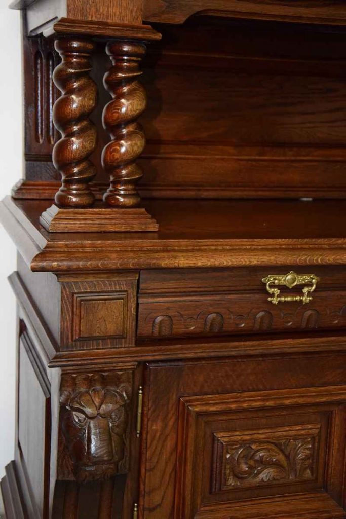 kredens dębowy - meble gdańskie - stan idealny jak nowy Olsztyn - zdjęcie 7