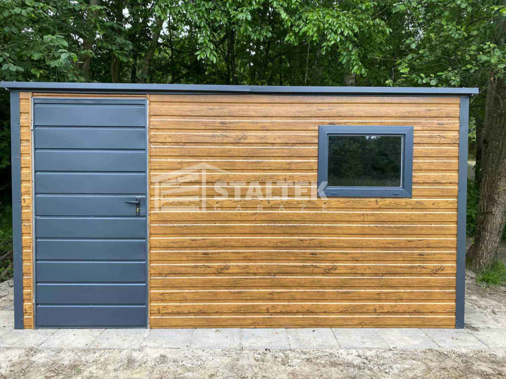 Schowek - Domek Ogrodowy 3x2 drzwi - okno - drewnopodobny - dach ST158 Bełchatów - zdjęcie 4