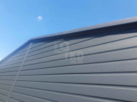 Garaż Blaszany 9x6 - 3x Brama - 2x okno - rynny - Antracyt TKD104 Fabryczna - zdjęcie 10
