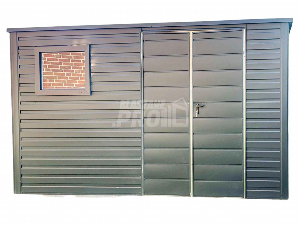 Schowek - Domek Ogrodowy 4,5x4m Brama Dwuskrzydłowa - 2x Okno GP384 Pabianice - zdjęcie 1