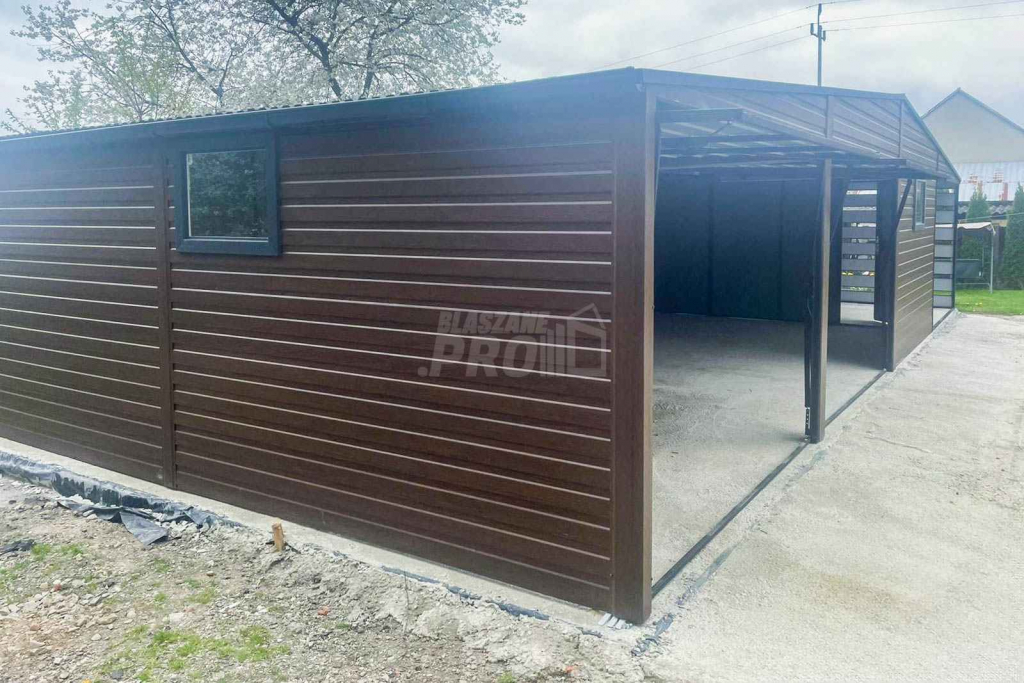 Garaż Blaszany 10x6m + wiata 4x6m 2x - 2x Okno - Drzwi - Rynny GP363 Bydgoszcz - zdjęcie 2