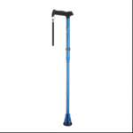 LASKA INWALIDZKA ALUMINIOWA SKŁADANA NIEBIESKA PRIMETIM