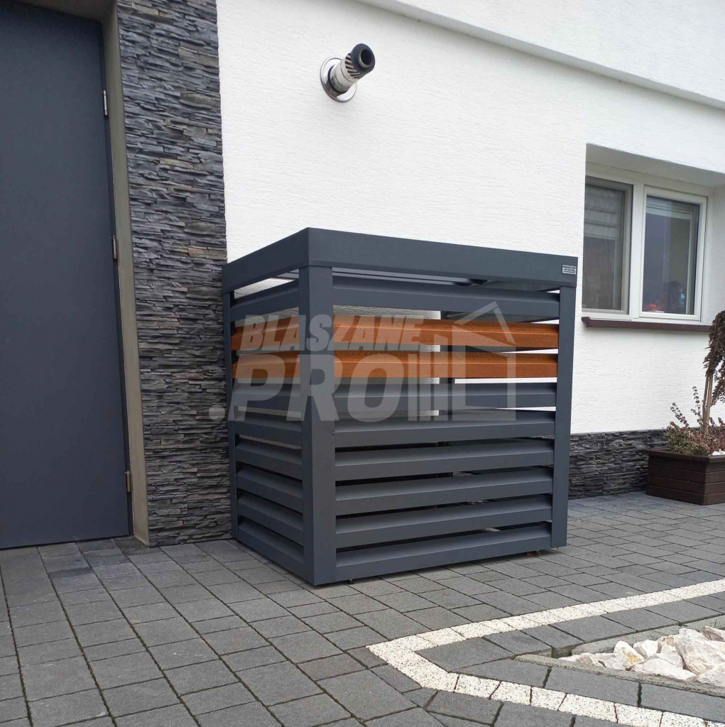 Osłona klimatyzatora - pompy ciepła 80x50x120 cm antracyt GP457 Nowogród - zdjęcie 6