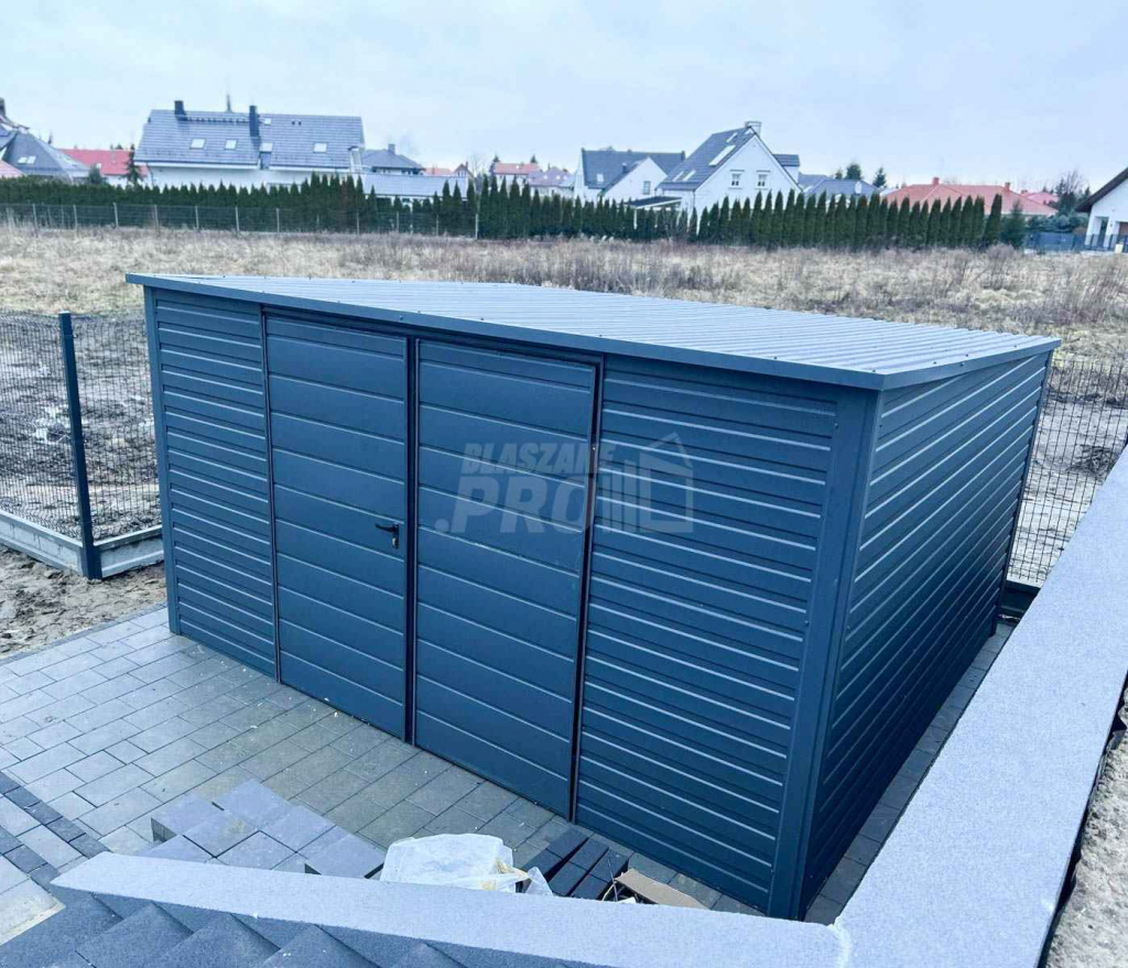 Domek Ogrodowy Schowek 4x2,5 Brama Dwuskrzydłowa dach Spad w tył GP261 Tychy - zdjęcie 2
