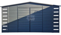 Schowek - Domek Ogrodowy 3x3 + 2x wiata 0,5m  Brama Dach  GP588