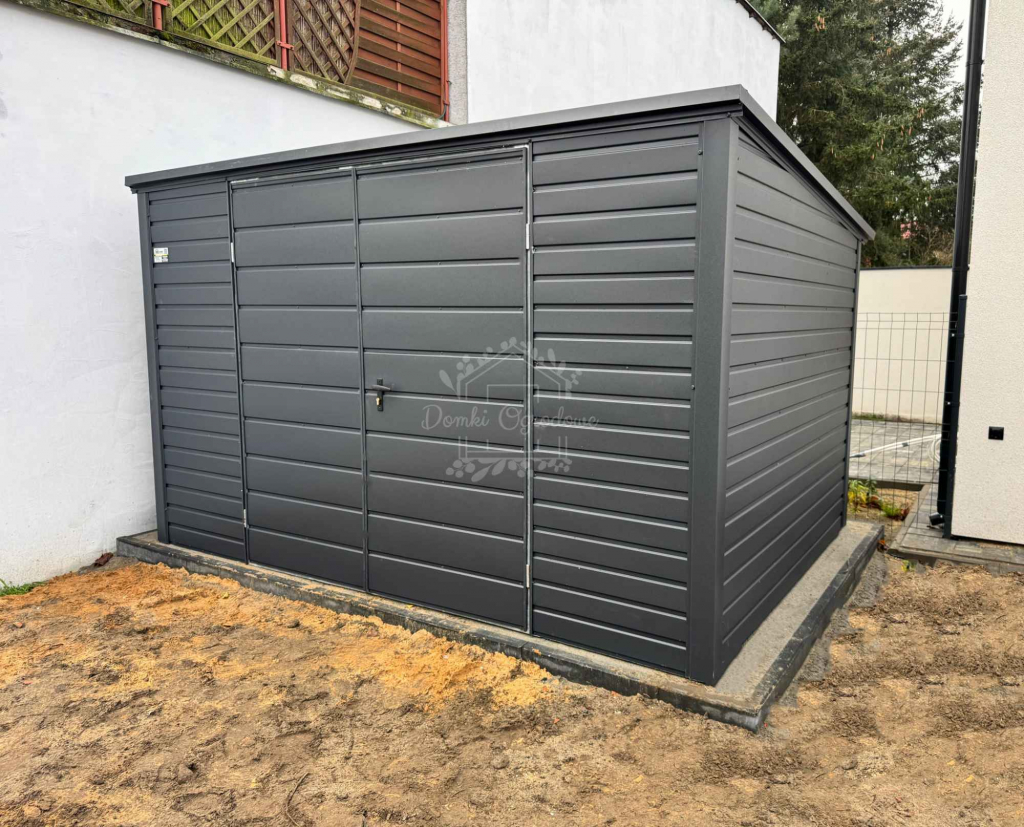 Schowek - domek ogrodowy 4x2,5m  antracyt - dach spad w tył ID884 Szczecinek - zdjęcie 2