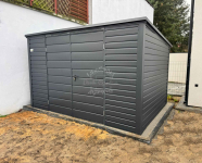 Schowek - domek ogrodowy 4x2,5m  antracyt - dach spad w tył ID884 Szczecinek - zdjęcie 2