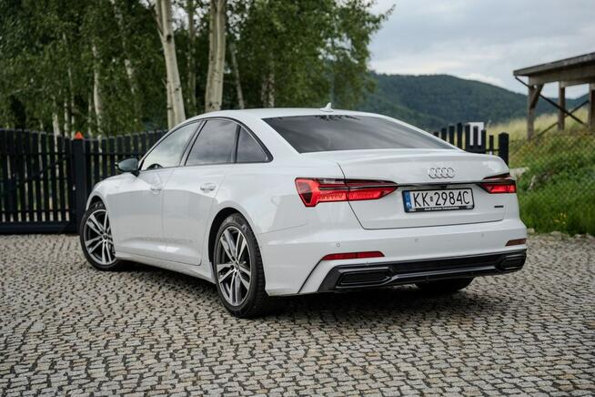 Audi A6 S Line Quattro Gletscherweiss Metallic CarPlay Gwarancja FV Kraków - zdjęcie 4