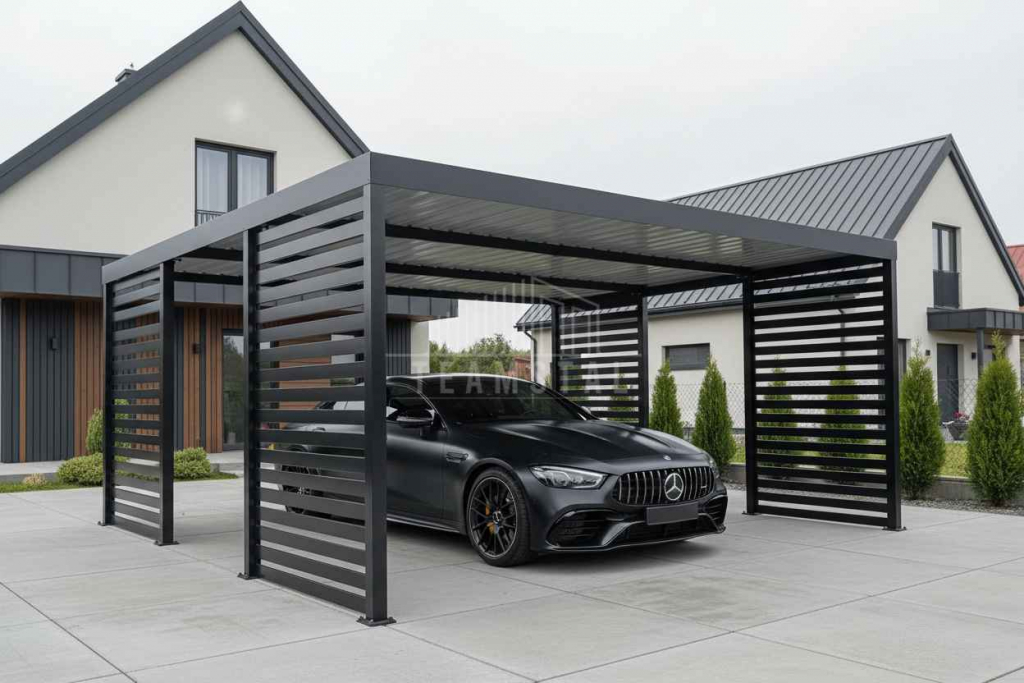 CarPort PREMIUM - wiata samochodowa 5,8x5,5 dodatkowa zabudowa TS1244 Inowrocław - zdjęcie 3