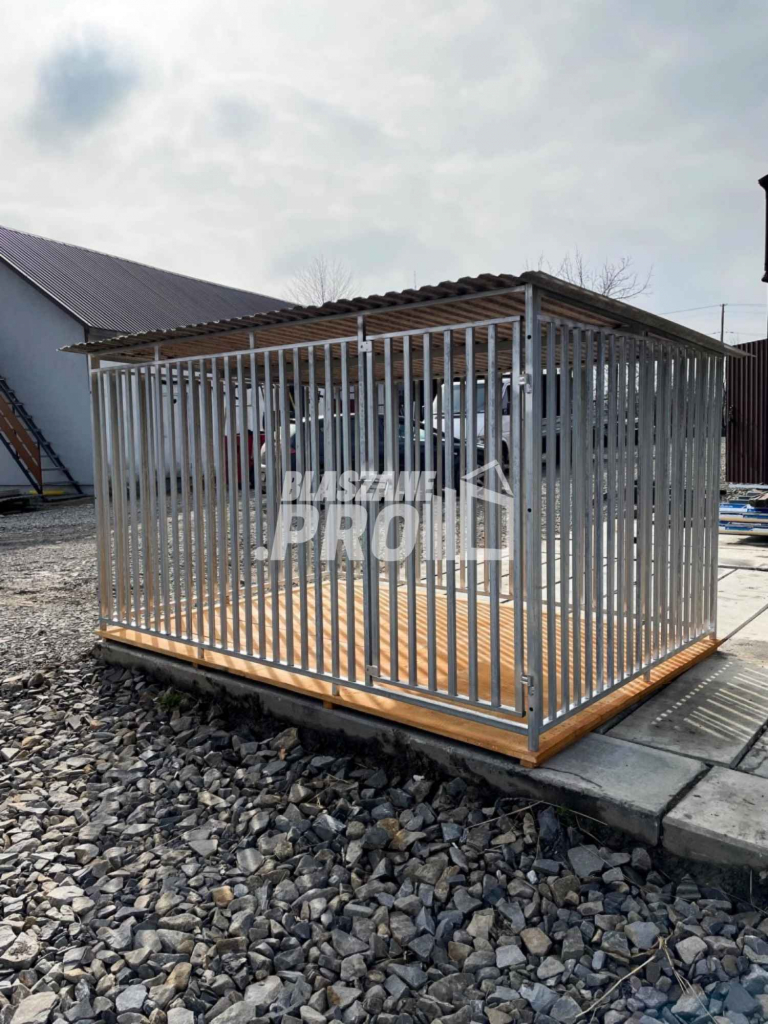 Kojec dla Psa 3x2m  z profili zamkniętych + Podłoga drewniana GP272 Łuków - zdjęcie 5