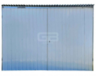 Garaż blaszany 3x5 wolnostojący  - brama dwuskrzdłowa - biały GB143