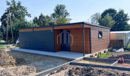 Garaż blaszany 9x5m + wnęka 3x1m - 2x brama - drzwi - 2x okno SO145 Olsztyn - zdjęcie 2