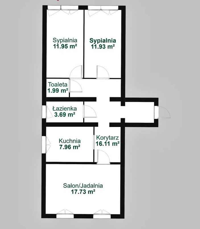 3pok, 71met, Okolice Góralskiej PEŁEN ROZKŁAD (Wrocław) Stare Miasto - zdjęcie 5